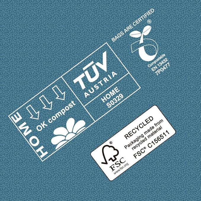 Dog Poop Bags, Poop Bags for dogs-180 Count, Doggie Poop Bags, Dog Waste Bags, Certified Compostable, Extra Thick & Leak Proof, Unscented, Eco-Friendly, 9 x 13 Inches