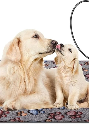 Cat Heating Pad, Waterproof Pet Heating Pad for Cats Dog Indoor, 11 Adjustable Temperature Cat Warming Bed Mat with Timer, Indoor Heated Bed with Chew Resistant Cord (L: 35'' L X 24'' W)