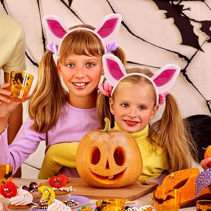 Beviliu Pig Ears Headband - Animal Pig Ears Costume for Adult, Cat Dog Bunny Fox Ears Headwear for Halloween Christmas Animal Theme Party Cosplay, 4Pack