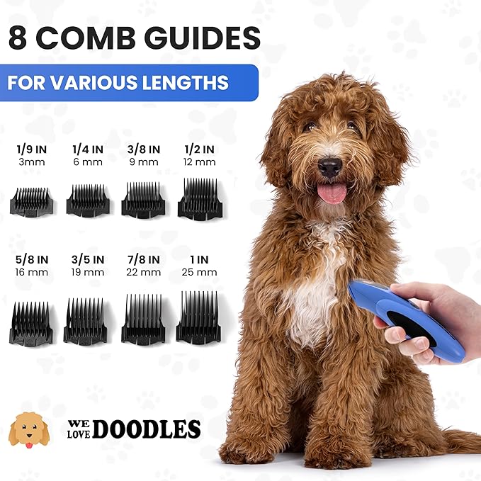We Love Doodles Professional Dog Clipper, Blue