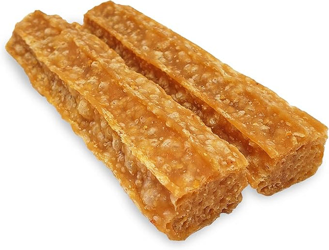 Himalayan Dog Chew Happy Teeth Yak Cheese, Soft Dog Chews, 100% Natural Soft Density Dental Treats, Gluten Free, Safe Treats for Oral Health, Lactose & Grain Free, Protein Rich, Peanut Butter 2 Count