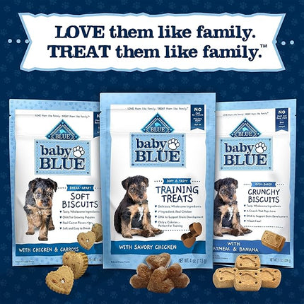 Blue Buffalo Baby Blue Training Treats Natural Puppy Soft Dog Treats, Savory Chicken 4-oz Bag