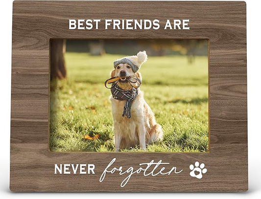 FONDCANYON Pet Memorial Picture Frame, Pet Memorial Gifts, Pet Picture Frame, Dog Memorial Picture Frame, Dog Picture Frames For Dogs That Passed, Best Friend Are Never Forgotten Dog Photo Frame 5x7 (Color3)
