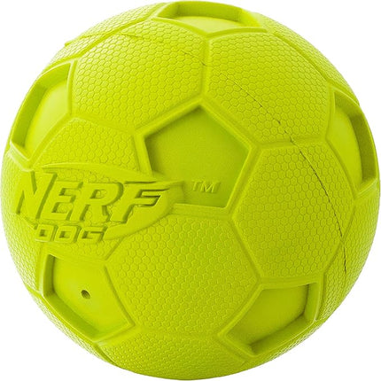 Nerf Dog 4in Soccer Squeak Ball Green, Dog Toy, Model Number: 2172