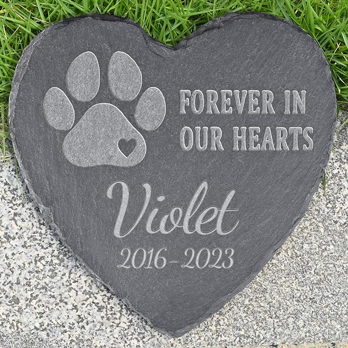Pet Memorial Stones, Gifts Personalized, Loss of Dog Sympathy Gifts, Bereavement for Pet, Grave Headstone, Design A