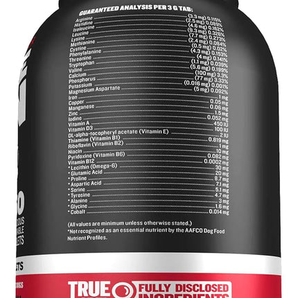 Bully Max 2-in-1 Muscle Builder Chewable Tablets for Puppies & Adult Dogs - Puppy & Dog Vitamins & Supplements for Muscle Gain & Growth - Ultimate Canine Multivitamins for All Breeds & Ages - 60 Tabs