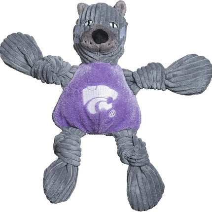 HuggleHounds Knottie Plush Dog Toy - Dog Stuffed Animal Toy, Puppy Toys, for Small, Medium & Large Dogs, Durable Plush to Keep Them Busy, Officially Licensed- Willie The Wildcat, Small