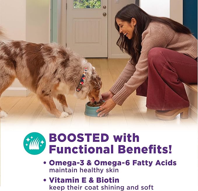 Wellness Bowl Boosters, Dog Food Topper for Small, Medium, & Large Breeds, Grain Free, Natural, Freeze Dried, Skin & Coat Health Chicken, 4 Ounce Bag (Pack of 1)