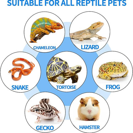 Extra Large 15.7 × 11.8" Reptile Basking Platform, Reptile Slate, Basking Rock, Slate Tiles Rocks for Reptiles,Terrarium Bowls for Bearded Dragon Tortoise Turtle Ball Python Snake Lizard Gecko