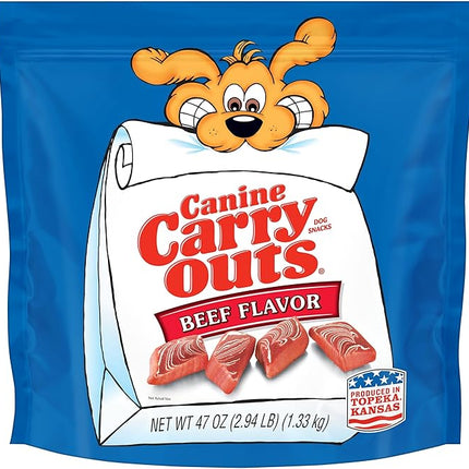 Canine Carry Outs Dog Treats, Beef Flavor, 47 Ounce