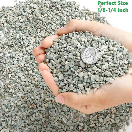 5lb Succulents and Cactus Green Zeolite, Décor & Additive Rocks, Natural Decorative Gravel for Bonsai, Fairy Gardening, DIY Projects, Vases Fillers, Terrarium