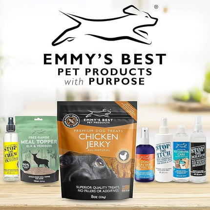 Emmy's Best EBPP Chicken Jerky Dog Treats Made in USA - 100% Natural Jerky Treats Made with Real Chicken - Grilled Chicken Strips for Medium Dogs, Large and Small Dogs - 8oz Bag