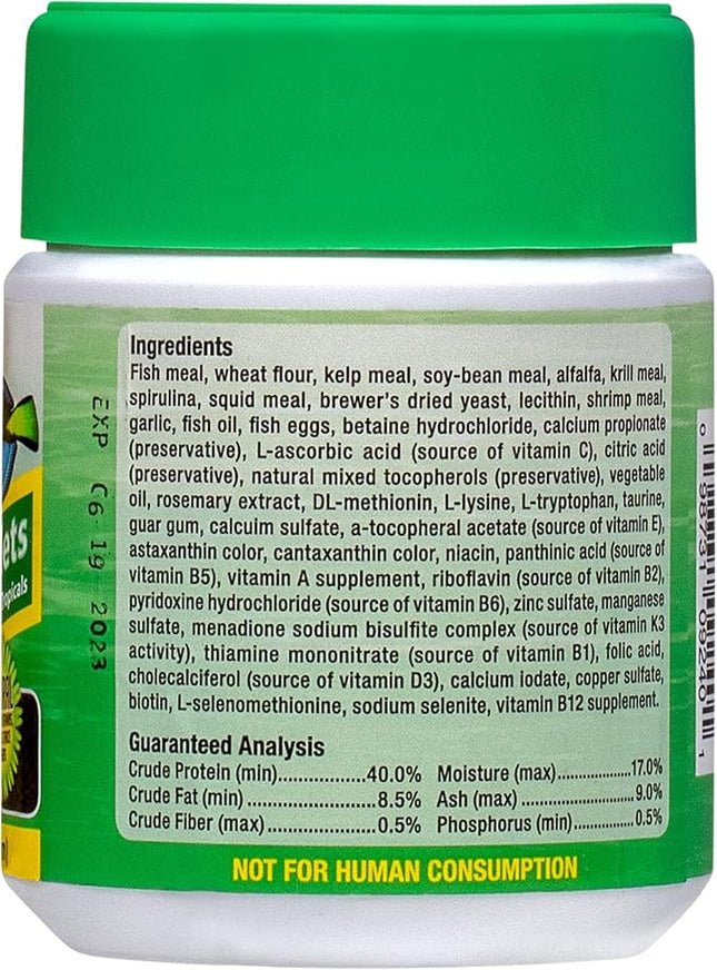 Ocean Nutrition Formula Two Pellets - Fish Food for Herbivorous & Omnivorous Marine Tropical Fish, High Protein(40%) - 3.5 oz (100 g) Small Pellets