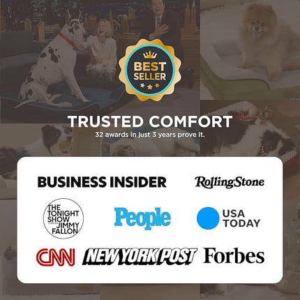 Bedsure XL Orthopedic Dog Bed for Extra Large Dogs - Washable XLarge Dog Cat Bed Waterproof, Comfort Dogs Couch Sofa with Washable Removable Cover, Pet Bed with Nonskid Bottom, Grey, 42"