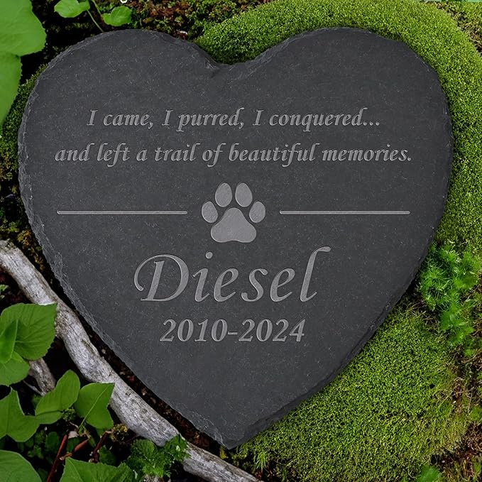 Personalized Pet Memorial Stone, Dog Memorial Gifts for Loss of Dog, Pet Loss Gifts, Pet Memorial, Loss of Dog Sympathy Gift, Dog Remembrance Gift, Pet Bereavement Gifts - Beautiful Memories