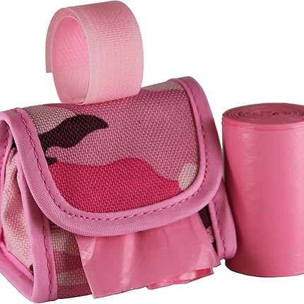 Five Star Pet Purse Dispenser with 2 Rolls Refill Bags (Pink Camo)