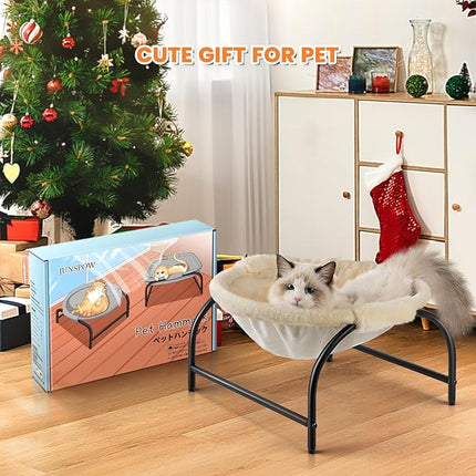 Cat Bed Dog Perch Pet Hammock Bed Pet Sleeping Cat Supplies Pet Supplies Whole Wash Stable, Detachable, Breathable, Easy Assembly Indoors Outdoors, 16.9 in x 16.9 in x 9.5 in
