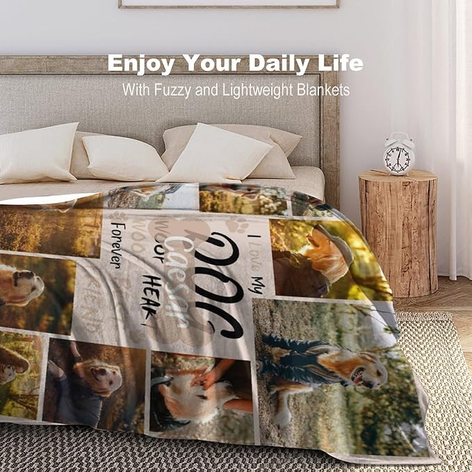 Artsadd Dog and Cat Memorial Gifts, Pet Loss Memorial Blanket, Custom Dog Blanket, Personalized Dog Remembrance Gifts, Loss of Dog or Cat Remembrance Sympathy Grief Condolence Bereavement Gifts