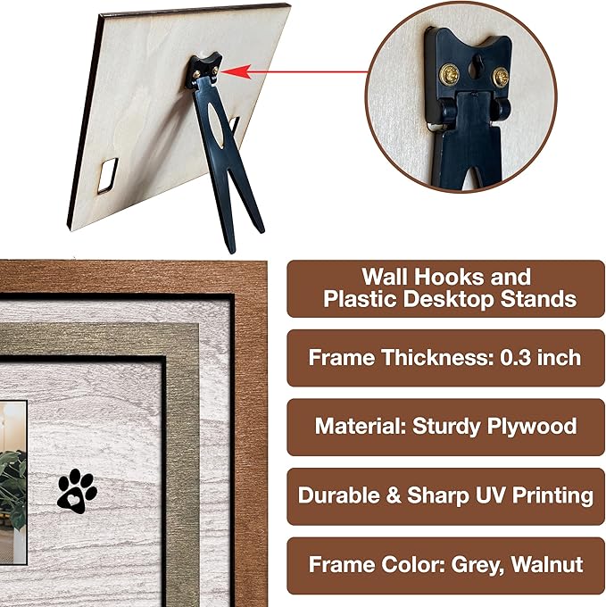 Customized Dog Picture Frames Pet Memorial Gifts Loss Dog Cat Grieving Picture Frame Pet Remembrance Heartfelt Sentimental Quote Memorial Plaques Christmas Plaque Birthday