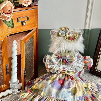 Fashion Sweet Puppy Dog Lace Princess Dress for EXTRAL Small and Small Dog B-Matcha Green Medium