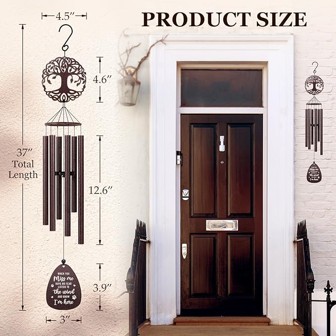 SteadStyle Pet Memorial Gifts - Pet Memorial Wind Chime, Memorial Wind Chimes for Loss of Dog, Sympathy Wind Chimes for Loss of Dog, in Memory of Dogs Gifts