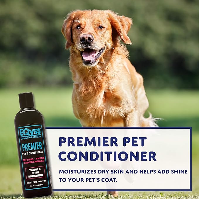 (3 Pack) EQyss Premier Pet Conditioner, 16 Ounces Each