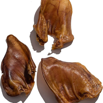 Jack&Pup Natural Whole Pig Ears for Dogs Large, Pigs Ears for Dogs - Premium Dog Ear Treat - Dog Chew Treats for Large and Small Breeds (10 Pack)