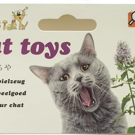 Fashion's Talk Cat Toys Furry Rattle Ball for Kitty 6 Pack