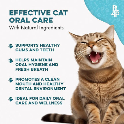 Cat Bad Breath & Oral Health Remedy, Natural Dental Care Cats Teeth, Mouth and Gums, Easy to Use Daily Supplement for Stomatitis, Gingivitis, Plaque & Tartar Control for Cats, 800 Small Pills