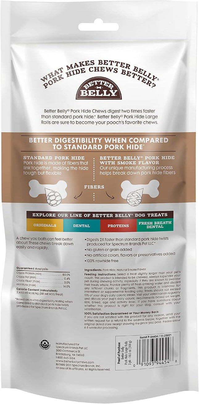 Better Belly Highly Digestible Rawhide Large Roll ChewS