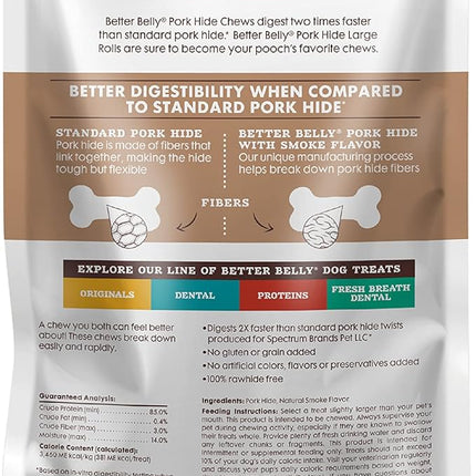 Better Belly Highly Digestible Rawhide Large Roll ChewS