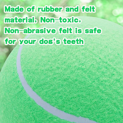 Big Tennis Ball for Dogs, Giant Dog Tennis Ball Toy Large Outdoor Sports Gift for Small Medium Large Dog (Green, 9.5 inch)