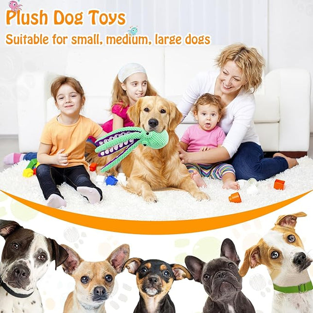 Large Squeaky Dog Toys- Plush Dog Toys with Soft Fabric for Small, Medium, and Large Dogs Daily Companionship, Training Reward Gift