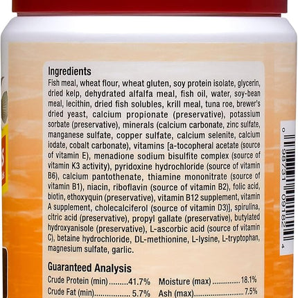 Ocean Nutrition Fish Food Cichlid Pellets, High Protein (41%) Soft Moist Sinking Pellets for Omnivorous Predatory Cichlids - Enhances Color & Growth, 7 oz (200 g), Small Pellet