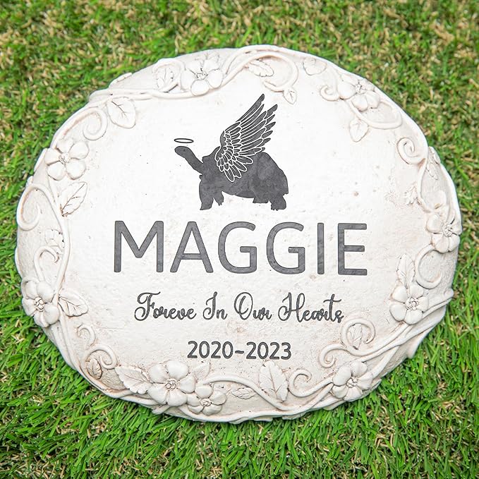 Personalized Tortoise Memorial Stone, Pet Grave Marker Tortoise, Tortoise Headstone, Tortoise Tombstone, Tortoise Gravestone, Tortoise Memorial Gifts