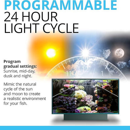 Fluval Sea Marine 3.0 LED Aquarium Lighting for Coral Growth, 59 Watts, 48-60 Inches