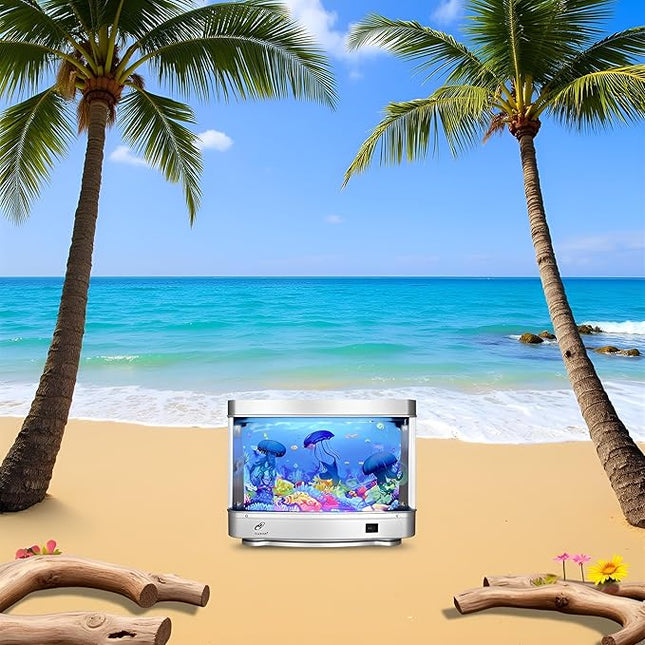 Lightahead Artificial Jellyfish Decorative Sensory Aquarium LED Lamp Virtual Ocean in Motion Night Light Decoration