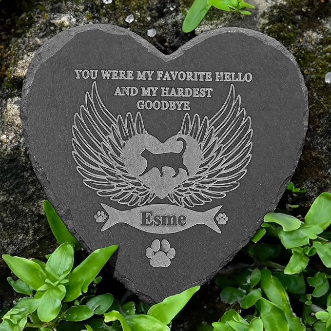 Personalized Cat Memorial Stone, Loss of Cat Sympathy Gift, Cat Memorial Gifts for Loss of Cat, Pet Loss Gifts Cat, Cat Bereavement Gifts, Cat Remembrance Gifts, in Memory of Cat