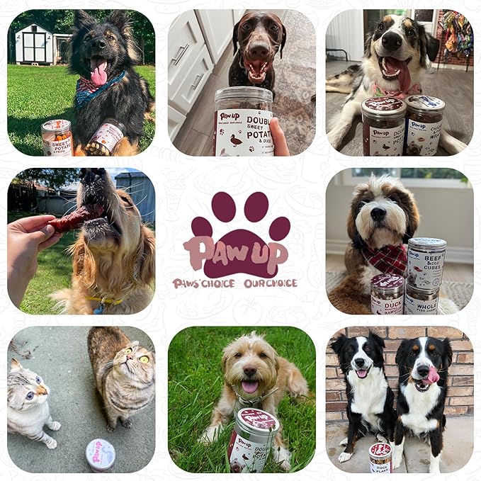 Duck Jerky Rings Dog Treats, Natural Dog Duck Jerky Treats w/Taurine, High Protein Snacks for Small Medium Large Dogs, 12.5 oz