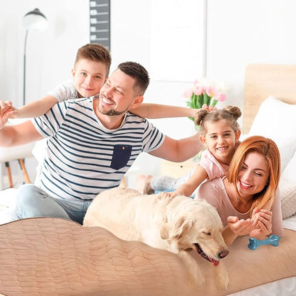 EZwhelp Reusable Dog Pee Pad, Washable Waterproof Mat for Dog Potty Training or Whelping Pad, Round, 60 Inch