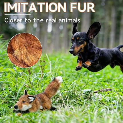 ALL FOR PAWS Fox Squeaky Doy Toy, Fox Dog Toy for Small Medium Large Breed, Puppy Fetch Toy with Squeaker, Plush Chew Dog Toy, 10.2 x 7.9 x 4.7 inches - Classic Fox S