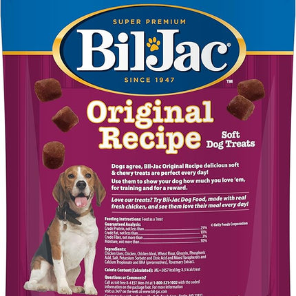 Bil-Jac Original Recipe Soft Training Treats for Dogs, Made with Chicken Liver, Resealable Double Zipper Pouch 10oz (2-Pack)