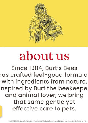 Burt's Bees for Pets Multipurpose Dog Wipes with Honey, Grapefuit Fragrance, 98% Natural Origin Formulas, Hypoallergenic Dog Wipes Cleaning, Dog Cleaning Wipes, Dog Wipes for Paws and Butt, 100ct