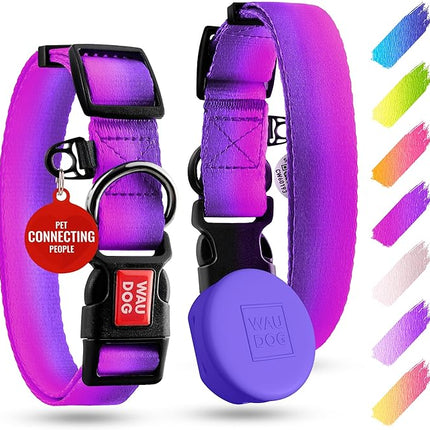 Dog Collar Nylon Dog Collar with Air Holder - Adjustable for Large Dogs, Small & Medium Dogs - Puppy Collars for Large Breed Dogs - Boy & Girl Collars