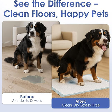 American Kennel Club Puppy Training Pads with Ultra Absorbent Quick Dry Gel – 28 x 30 Pee Pads for Dogs - 50 Count , XL(Unscented)