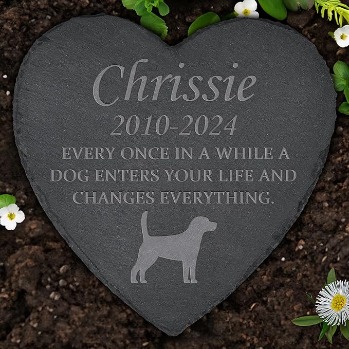 Dog Memorial Gifts for Loss of Dog, Dog Memorial Stone, Pet Memorial Gifts, Pet Memorial Gifts for Dogs, Loss of Dog Sympathy Gift, Dog Bereavement Gifts, Dog Remembrance Gift - A Dog Enters Your Life