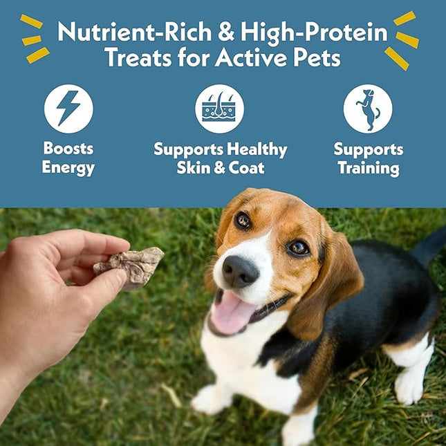 Fresh Is Best Freeze Dried Dog Treats – Raw Freeze Dried Cat Treats in Resealable Zipper Bag – High-Protein Duck Livers for Dogs & Cats – Made in The USA