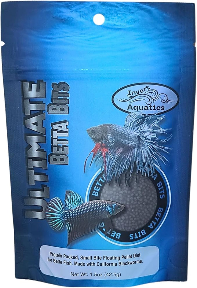 Ultimate Betta Bits - Protein Packed, Blackworm Based Floating Pellet Betta Food