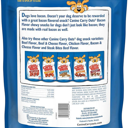 Canine Carry Outs Dog Treats, Bacon Flavor, 47 Ounce, Made with Real Bacon