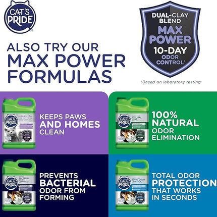 Cat's Pride New Antibacterial Cat Litter: Destroys 99.9% of Odor-Causing Bacteria - Powerful Odor Control - Premium Lightweight Clumping Litter - Scented, 18 Pounds